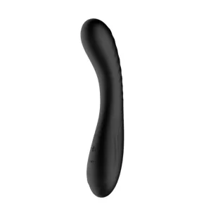 Vibrator INTY TOYS DASH. pentru stimularea punctului G. 10 funcții de vibrații ultra-puternice. silențios. rezistent la apă. 19.7 cm. negru
