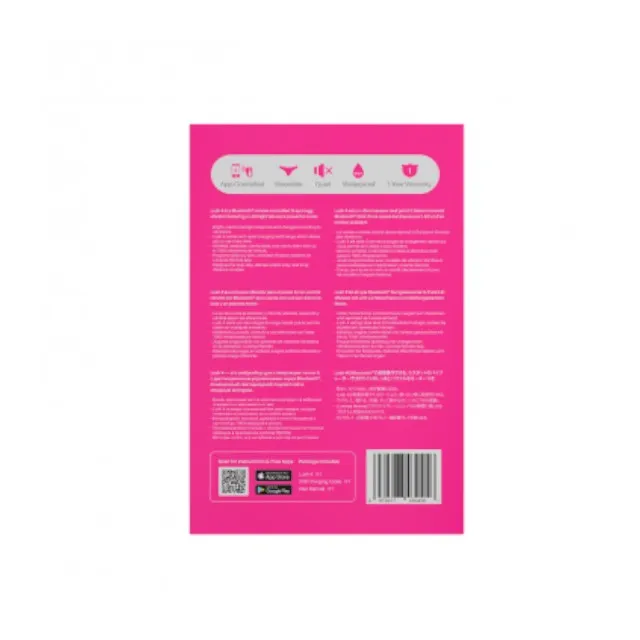 Vibrator LOVENSE Lush 4. pentru stimularea clitorisului și punctului G. control prin aplicație. până la 7000 vibrații pe minut. roz