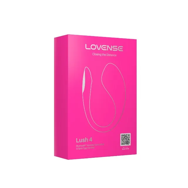 Vibrator LOVENSE Lush 4. pentru stimularea clitorisului și punctului G. control prin aplicație. până la 7000 vibrații pe minut. roz