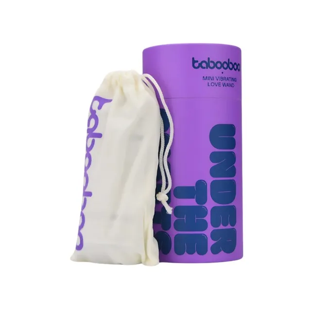 Vibrator mini wand TABOOBOO Under the Sheets. 10 funcții de vibrație. rezistent la apă. lungime 11 cm. mov