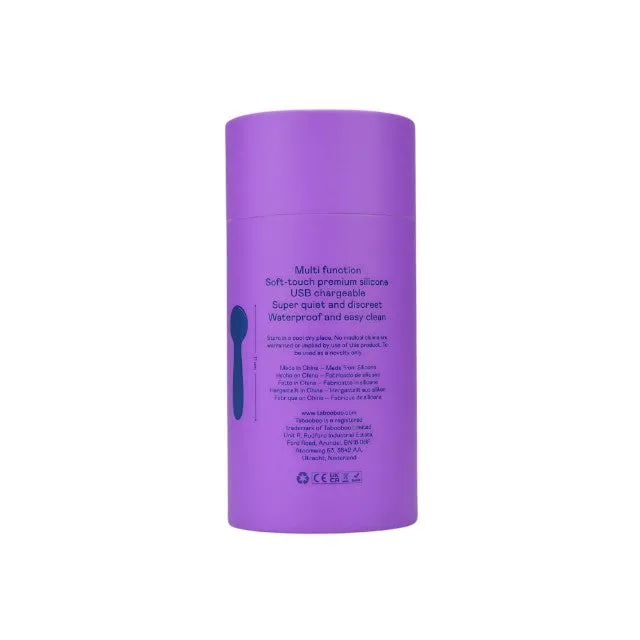 Vibrator mini wand TABOOBOO Under the Sheets. 10 funcții de vibrație. rezistent la apă. lungime 11 cm. mov