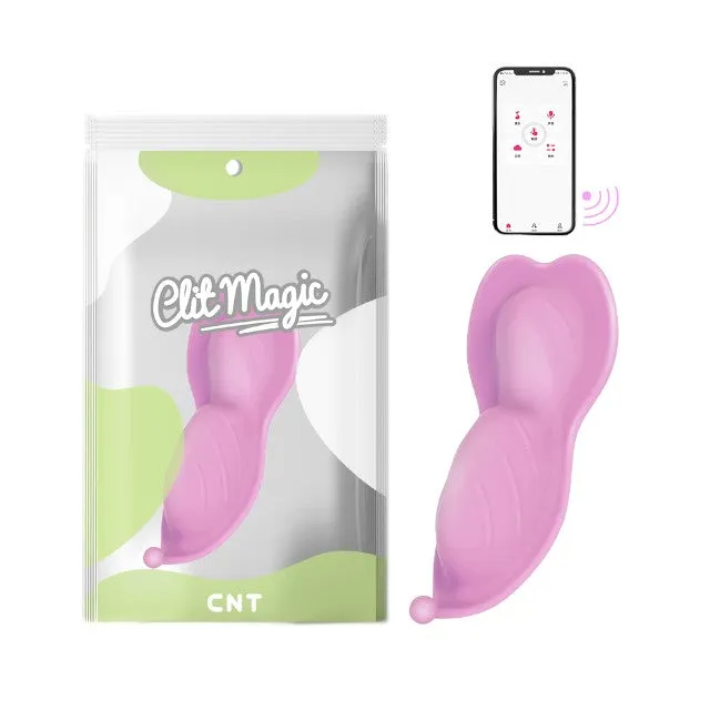 Vibrator pentru chilot CNT Clit Magic - Secret Tease. pentru stimularea clitorisului. 4 funcții de vibrație. culoare roz