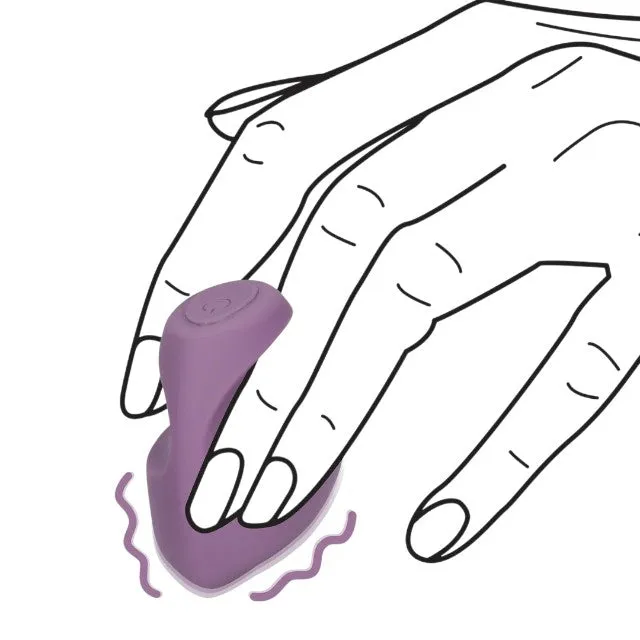Vibrator pentru deget LOVELINE Finger Vibrator. pentru clitoris și zone erogene. 10 funcții de vibrație. rezistent la apă. mov