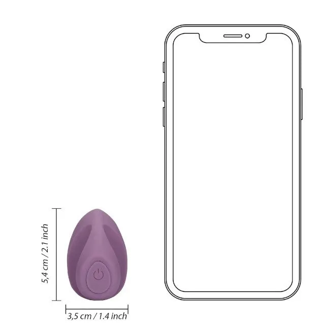 Vibrator pentru deget LOVELINE Finger Vibrator. pentru clitoris și zone erogene. 10 funcții de vibrație. rezistent la apă. mov