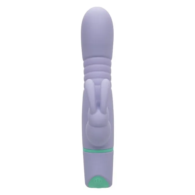 Vibrator rabbit CALEXOTICS Love Bunny - Thrusting Bunny. cu funcție de penetrare. 100  combinații de senzații. rezistent la apă IPX7. mov