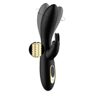 Vibrator rabbit IBIZA Rotating Rabbit Vibrator. pentru stimularea clitorisului și punctului G. 6 viteze. 12 funcții de vibrație. negru