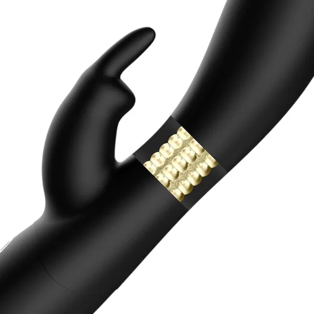 Vibrator rabbit IBIZA Rotating Rabbit Vibrator. pentru stimularea clitorisului și punctului G. 6 viteze. 12 funcții de vibrație. negru