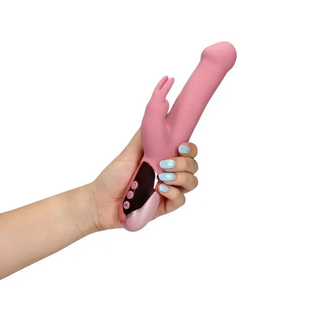 Vibrator rabbit LOVELINE Rotating Beads Rabbit Vibrator. cu perle rotative. 10 funcții de vibrație. lungime 22.5 cm. roz