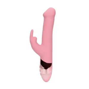 Vibrator rabbit LOVELINE Rotating Beads Rabbit Vibrator. cu perle rotative. 10 funcții de vibrație. lungime 22.5 cm. roz