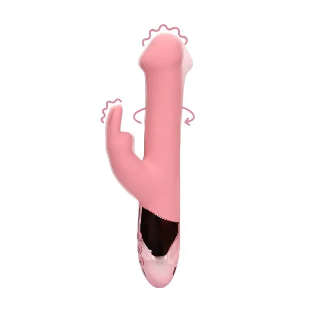 Vibrator rabbit LOVELINE Rotating Beads Rabbit Vibrator. cu perle rotative. 10 funcții de vibrație. lungime 22.5 cm. roz