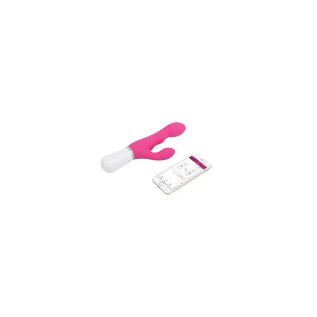 Vibrator rabbit LOVENSE Nora Rotator. cu stimulator dublu. control prin aplicație. funcție de rotație. funcții de vibrație nelimitate. roz