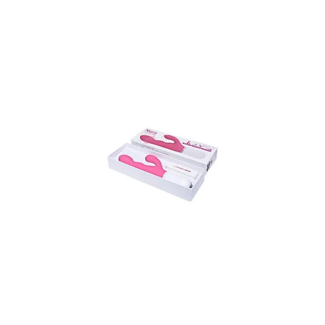 Vibrator rabbit LOVENSE Nora Rotator. cu stimulator dublu. control prin aplicație. funcție de rotație. funcții de vibrație nelimitate. roz