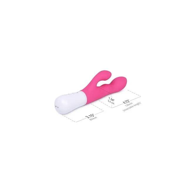 Vibrator rabbit LOVENSE Nora Rotator. cu stimulator dublu. control prin aplicație. funcție de rotație. funcții de vibrație nelimitate. roz