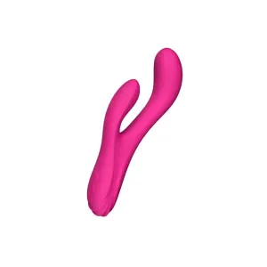 Vibrator rabbit LOVENSE Osci 3. cu stimulator dublu. control prin aplicație. funcție de încălzire. funcții de vibrație nelimitate. roz