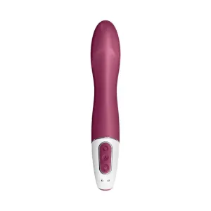 Vibrator SATISFYER Big Heat – Warming G-Spot Vibrator. funcție de încălzire. control prin aplicație. culoare zmeură