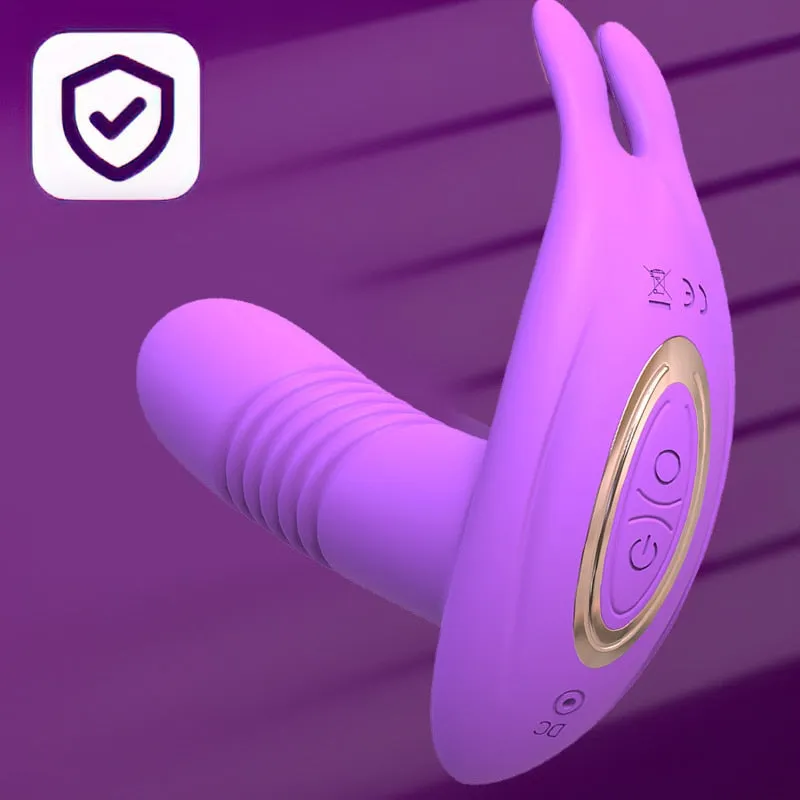 Wearable Dildo Telescopic Rotating Vagina Vibrator