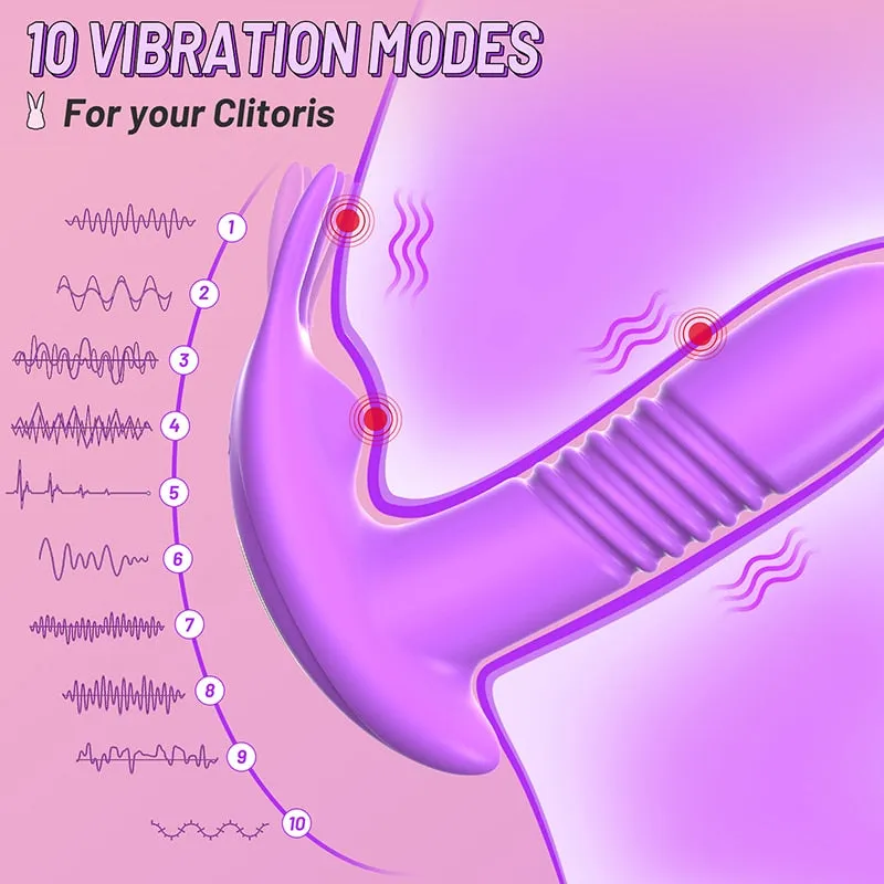Wearable Dildo Telescopic Rotating Vagina Vibrator