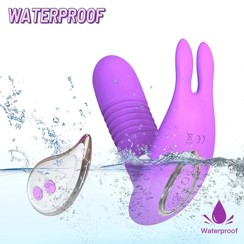 Wearable Dildo Telescopic Rotating Vagina Vibrator