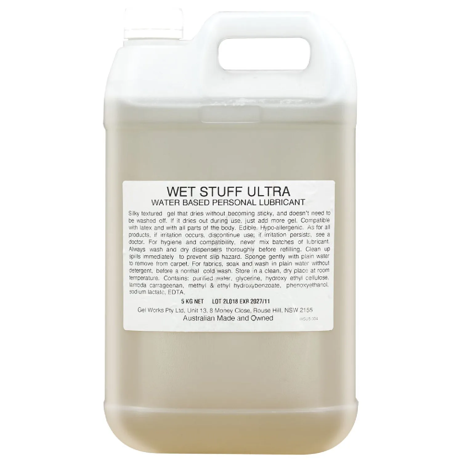 Wet Stuff Ultra 5kg Water Based Lubricant