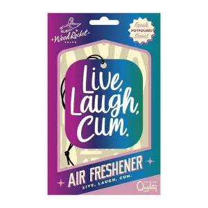 Wood Rocket Live Laugh Cum Air Freshener