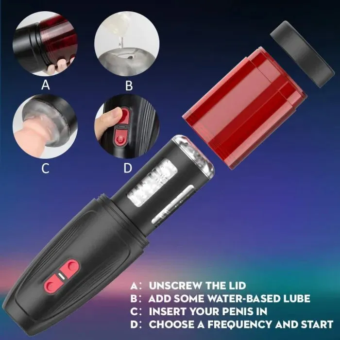 Zorra Telescopic Masturbator  | Handsfree | 20 Modes | USB charge